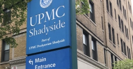 UPMC Shadyside hospital sign